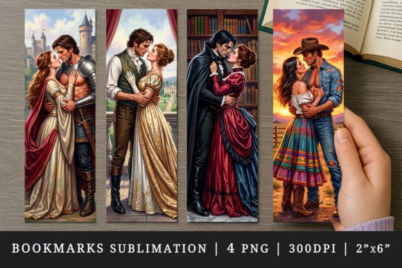 Love Story Bookmark Design Set