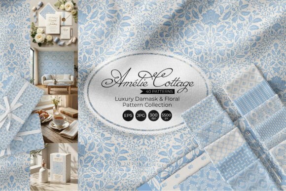 Luxury Floral Damask Patterns