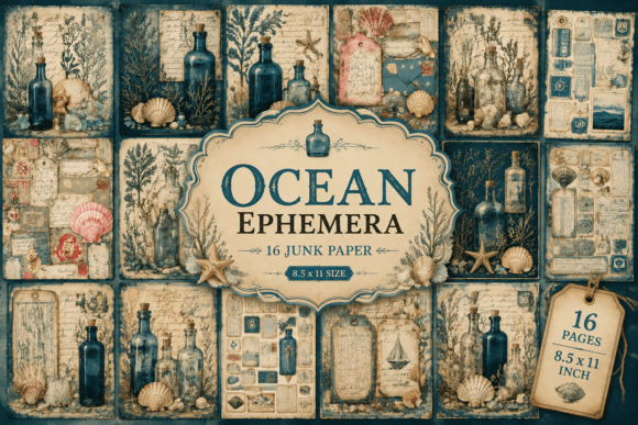 Ocean Ephemera Junk Journal