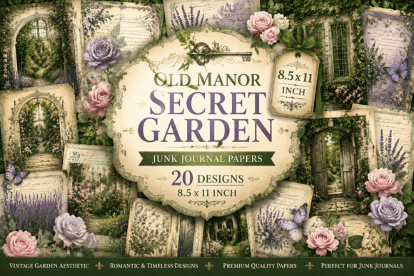 Old Manor Secret Garden Junk Journal