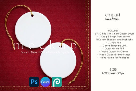 Ornament Mockup Set of 2