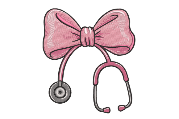 Pink Bow Stethoscope