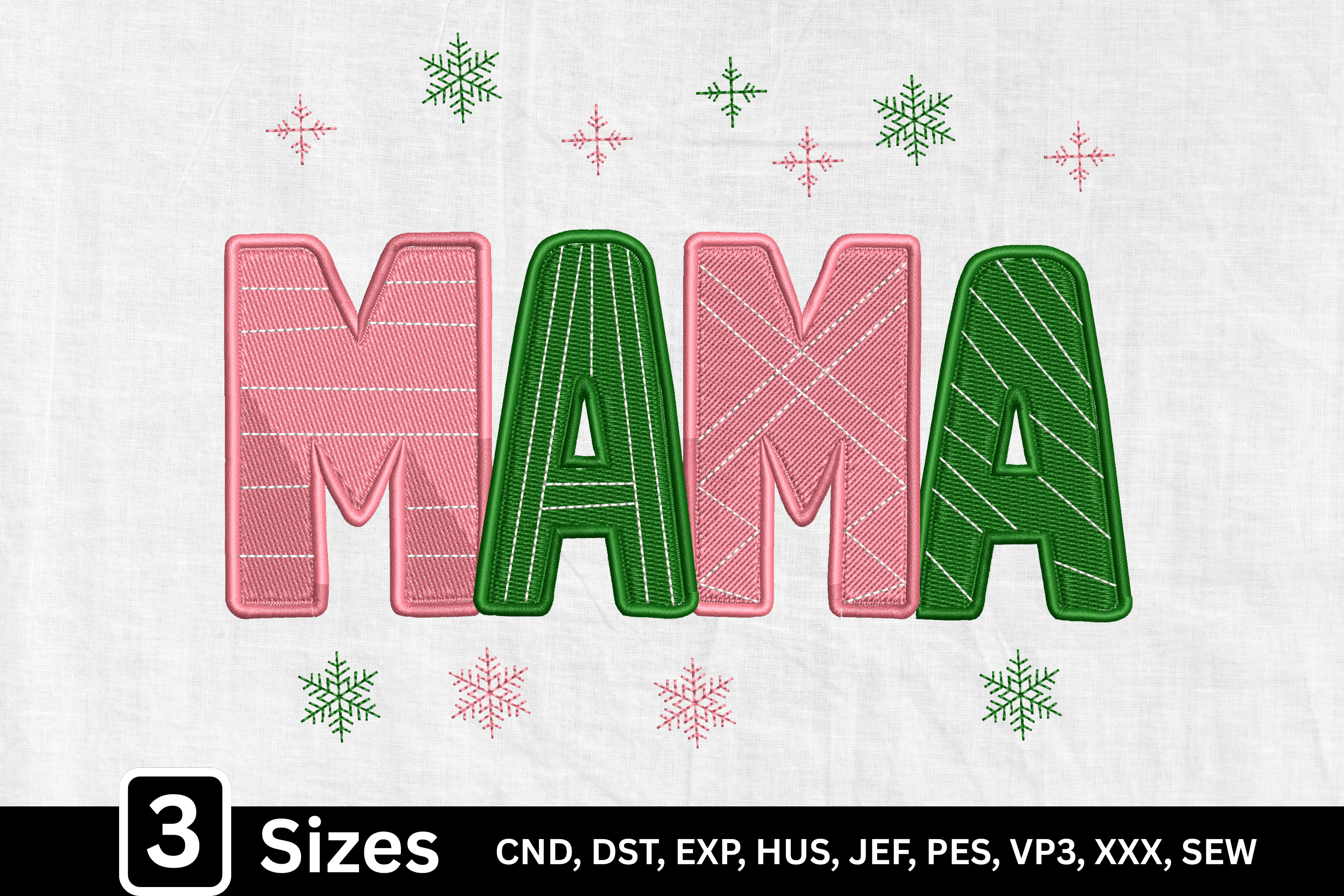 Pink Green Holiday Mom Christmas Mama - photo 1
