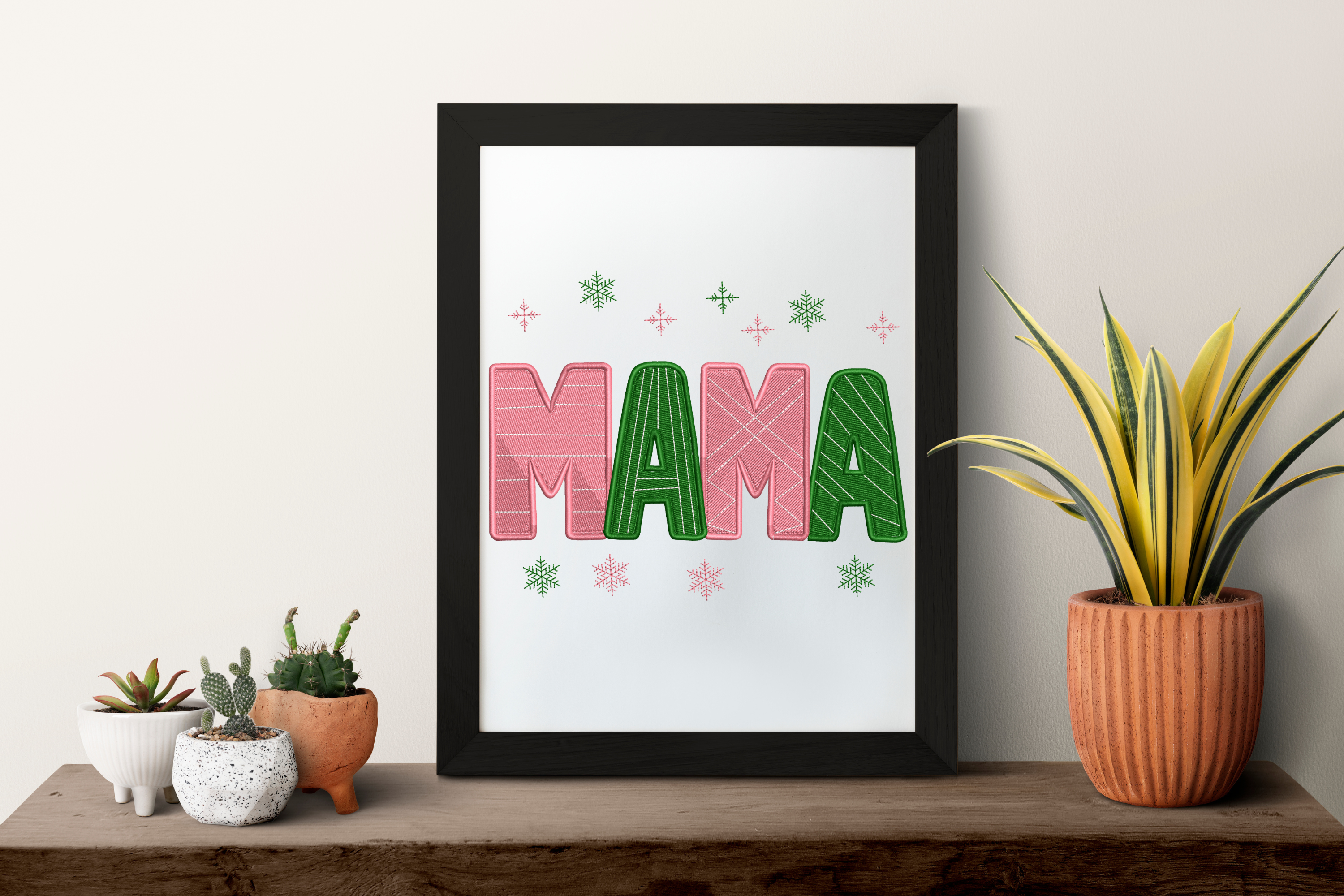 Pink Green Holiday Mom Christmas Mama - photo 6