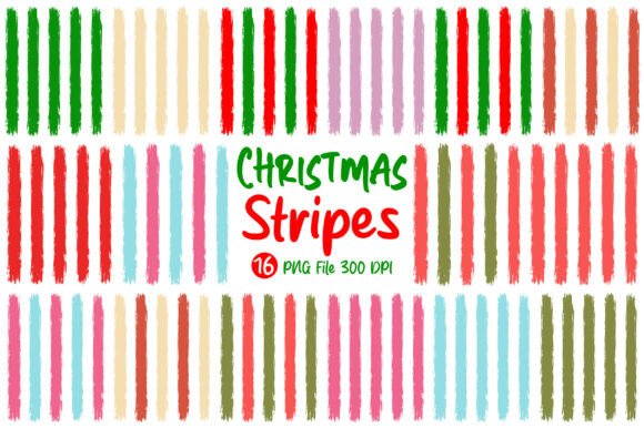Preppy Christmas Stripes Background PNG