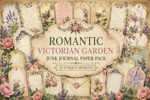 Romantic Victorian Garden Junk Journal