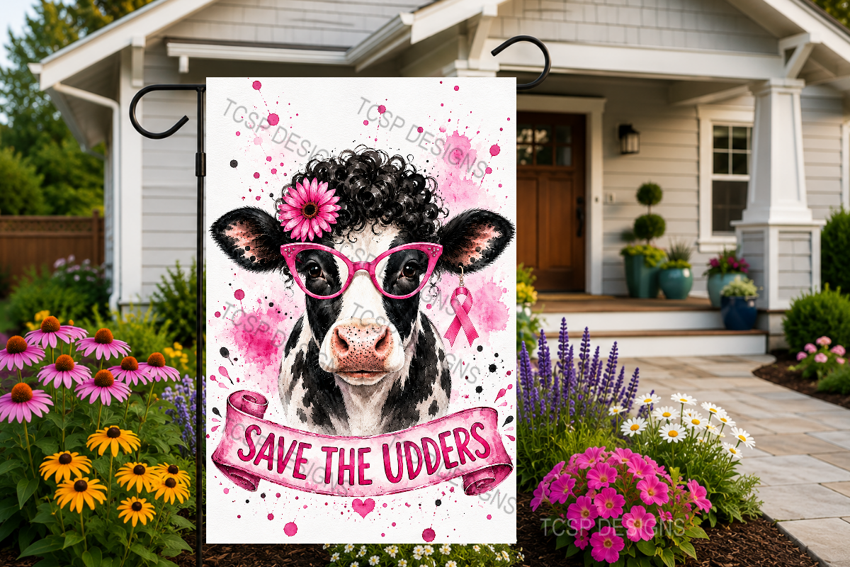 Save the Udders BCA Garden Flag