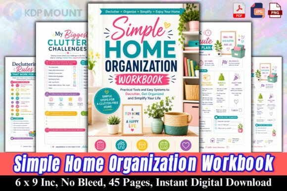 Simple Home Organization Workbook