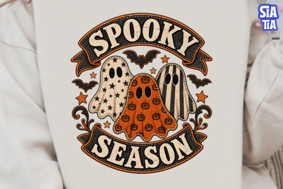 Spooky Season Ghost Halloween PNG Tee