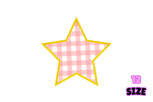 Star Embroidery Applique Design