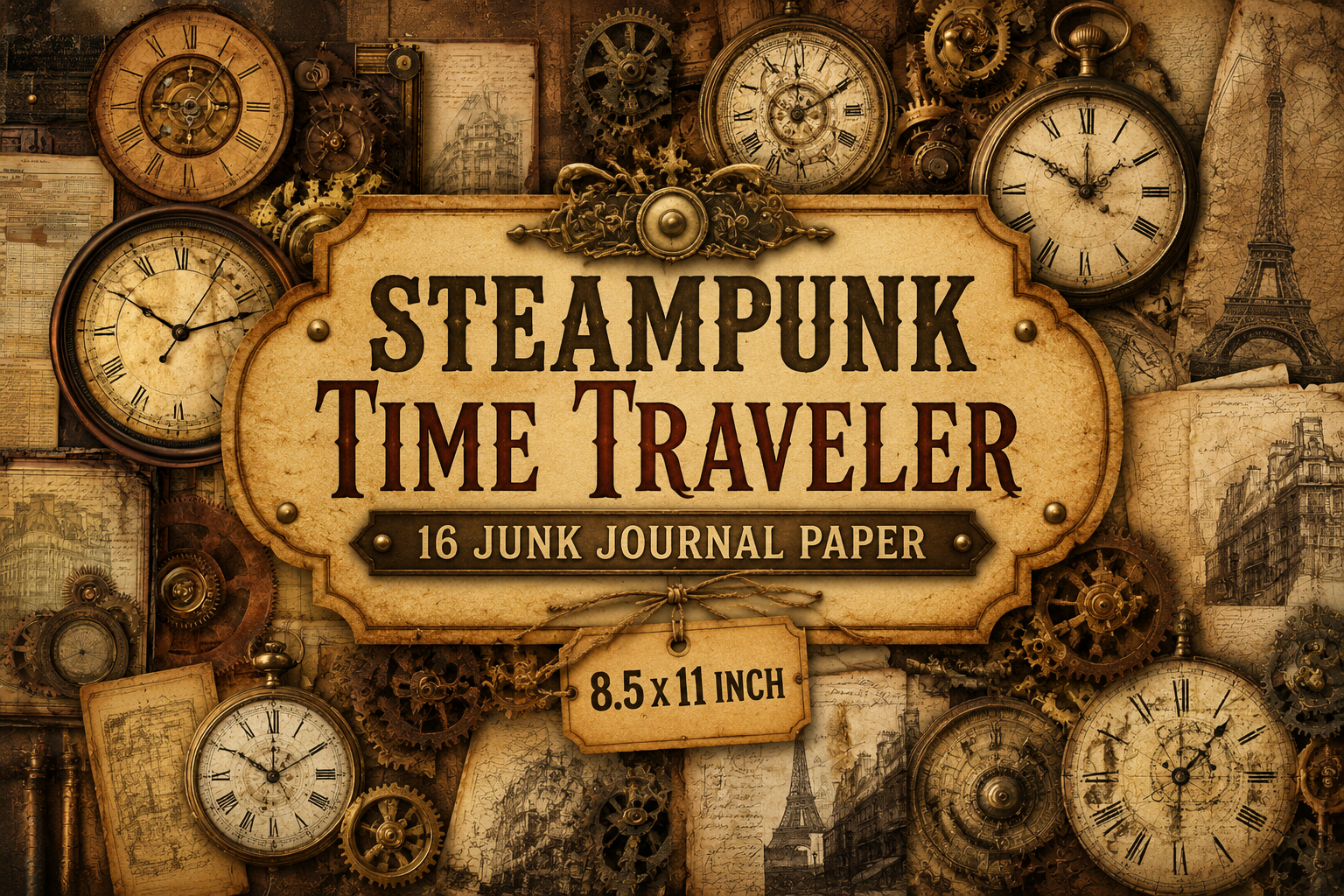 Steampunk Time Traveler Junk Journal