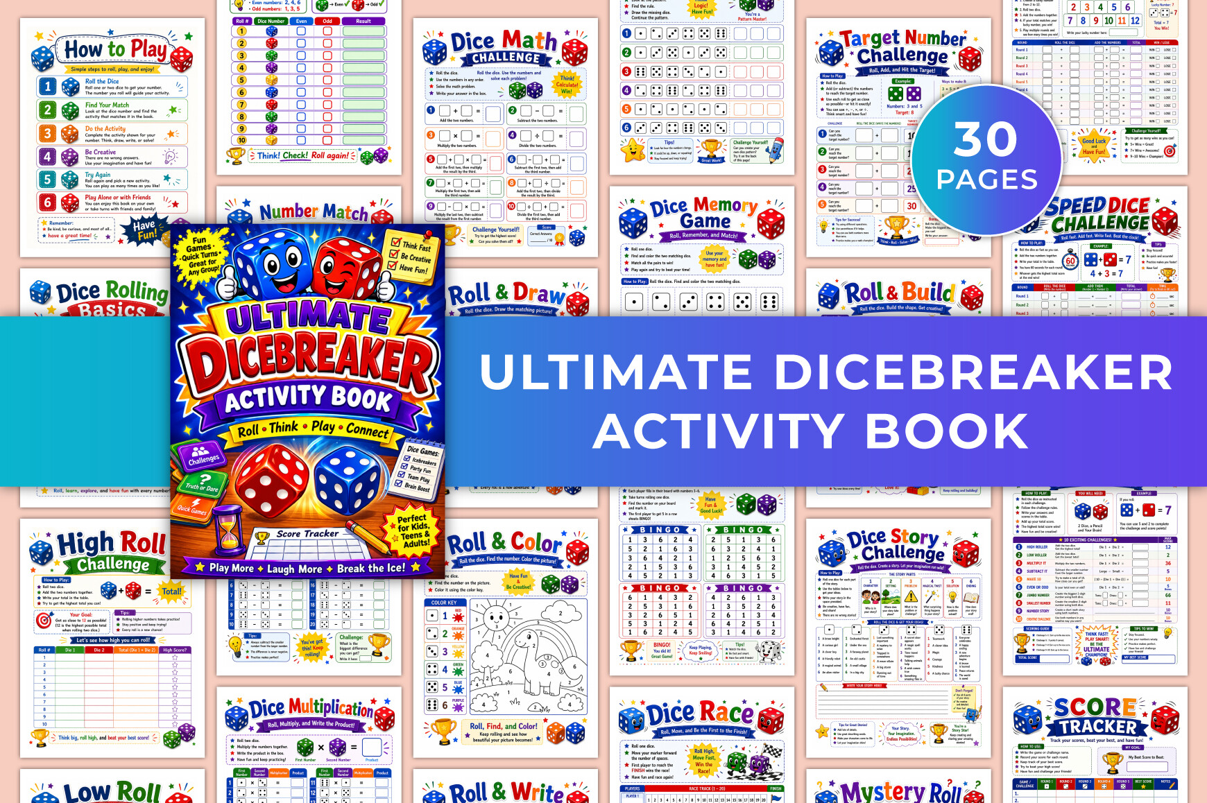 Ultimate Dicebreaker Activity Book KDP