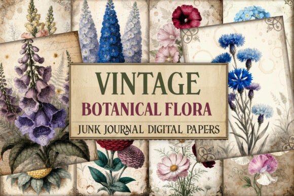 Vintage Botanical Flora Junk Journal