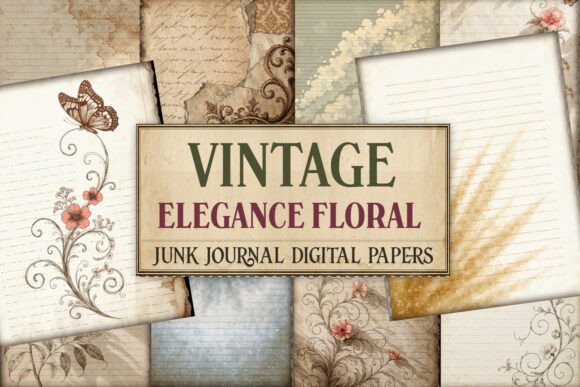 Vintage Elegance Floral Junk Journal