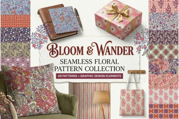 Vintage Floral Seamless Patterns
