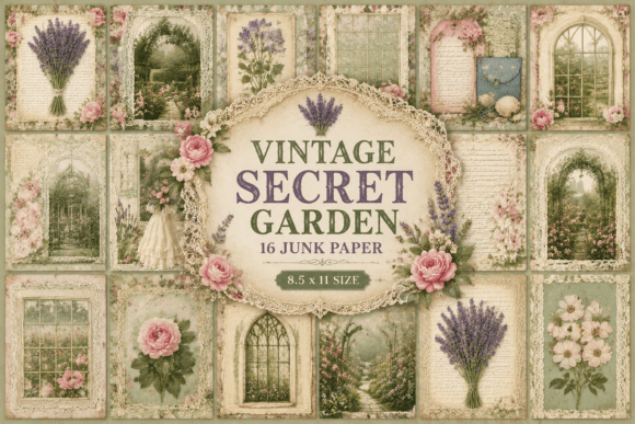 Vintage Secret Garden Junk Journal