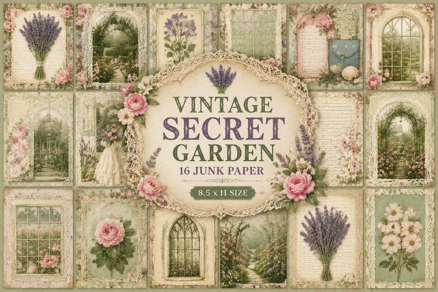 Vintage Secret Garden Junk Journal