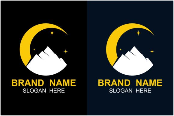 Night Sky Icon Logo Vector.