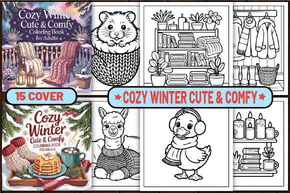 71 Cozy Winter Cute & Comfy Color Pages