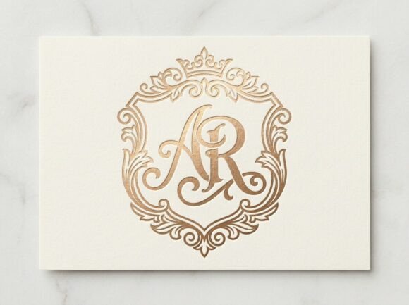 AR Crest Monogram Logo SVG