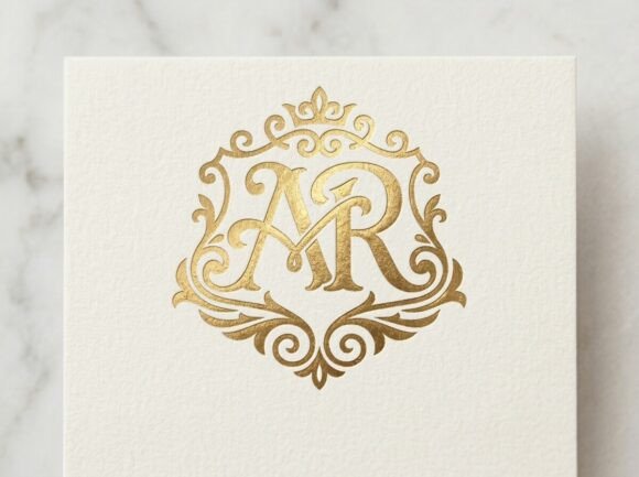 AR Royal Monogram Logo SVG