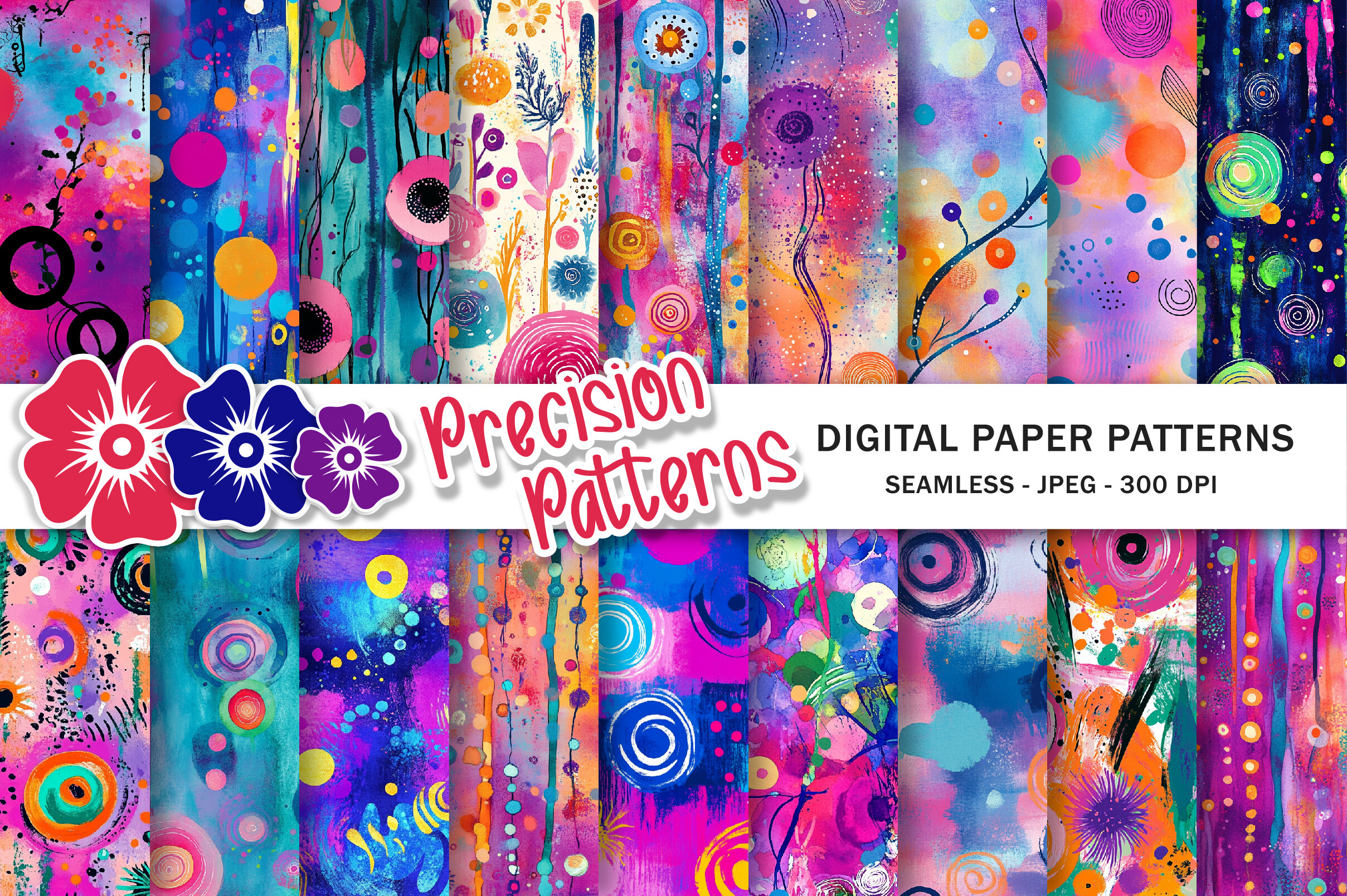 Abstract Whimsical Digital Paper