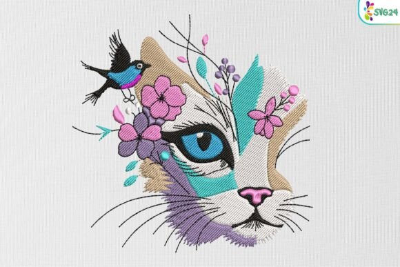 Artistic Cat Face