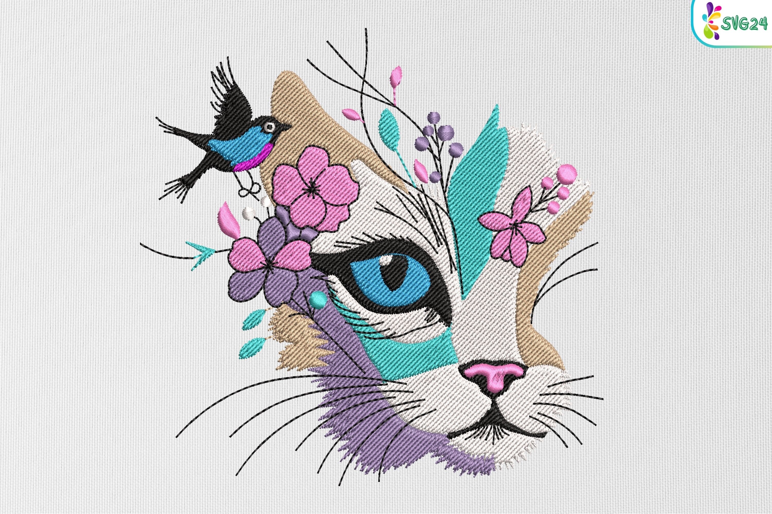 Artistic Cat Face