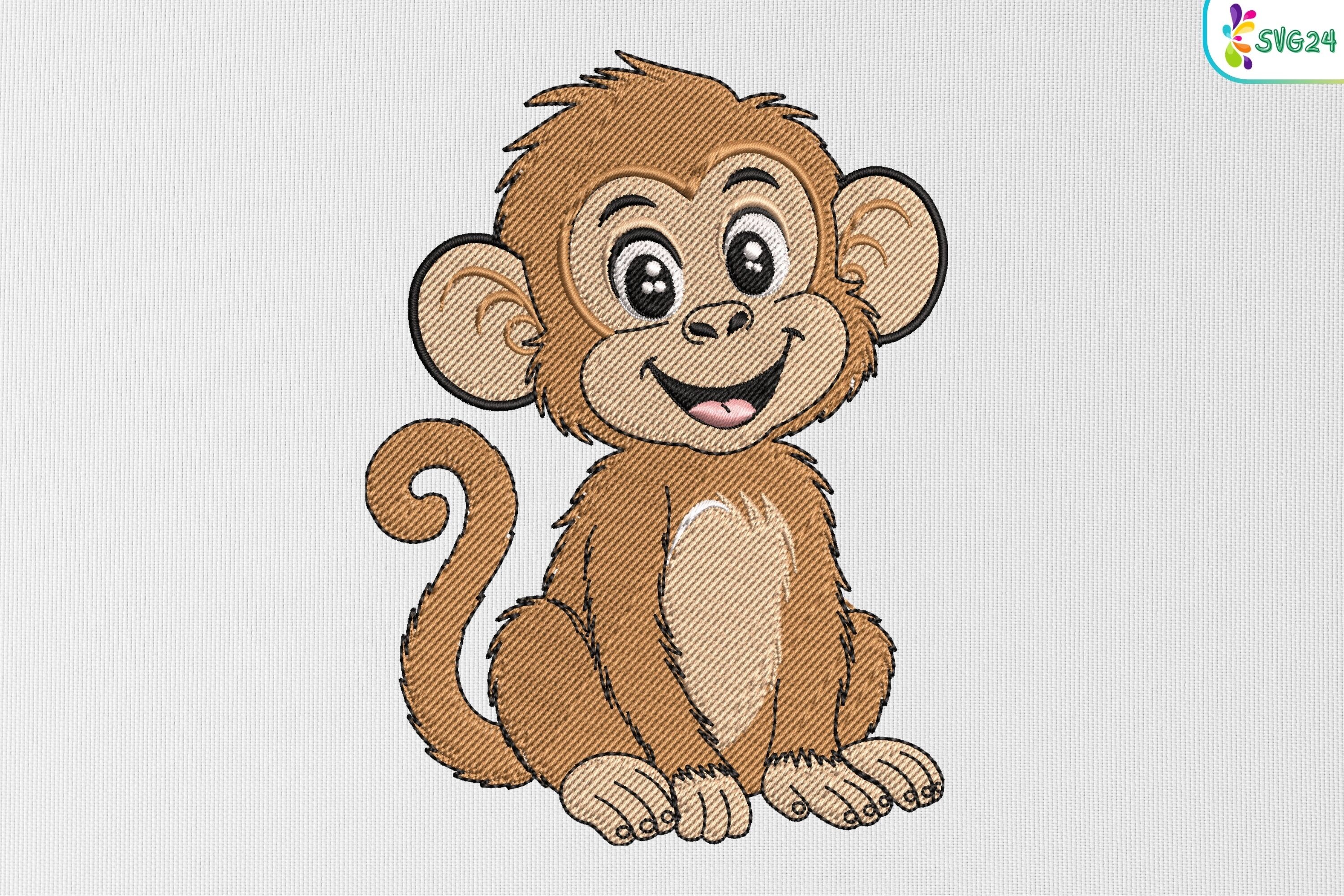 Cartoon Baby Monkey