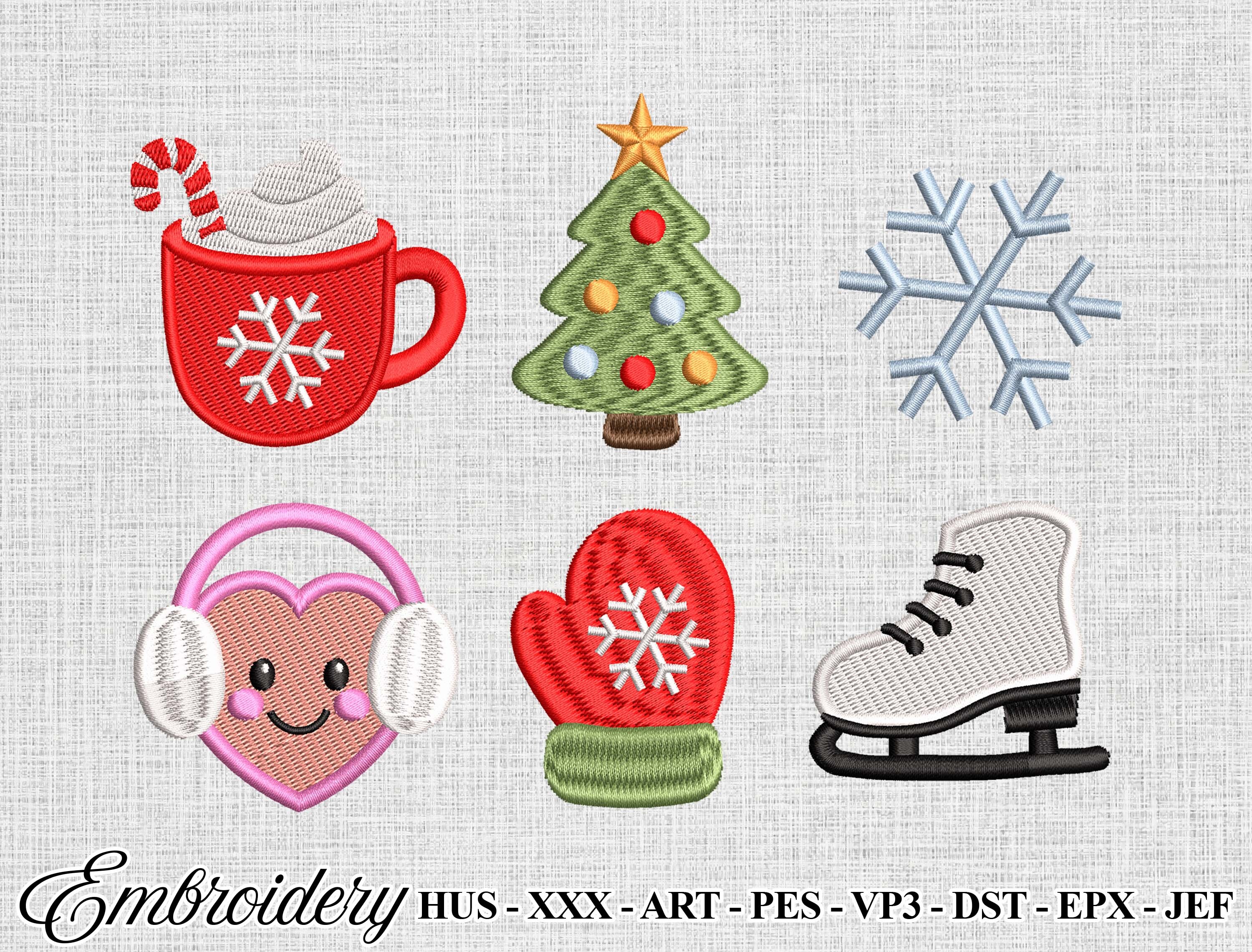 Christmas Embroidery Design Bundle - photo 1