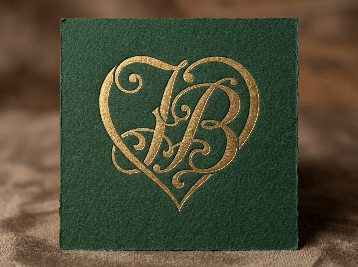 JB Heart Monogram Logo SVG