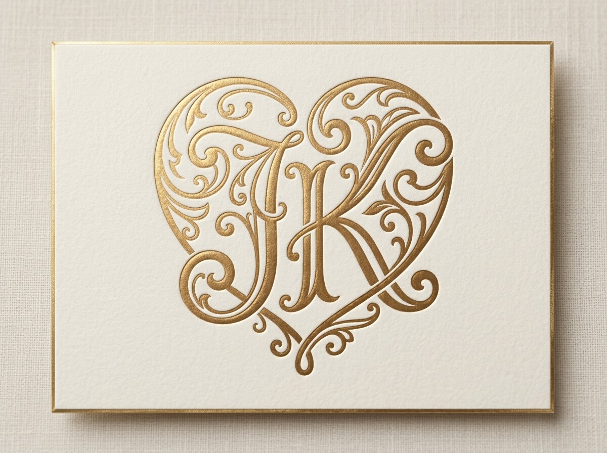 JK Heart Monogram Logo SVG