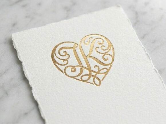 JK Love Monogram Logo SVG
