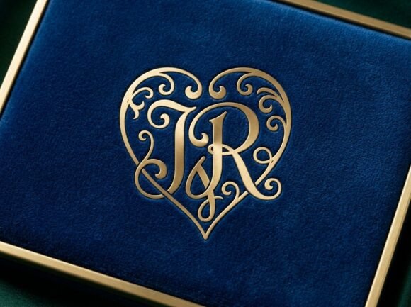 JR Love Couple Monogram SVG