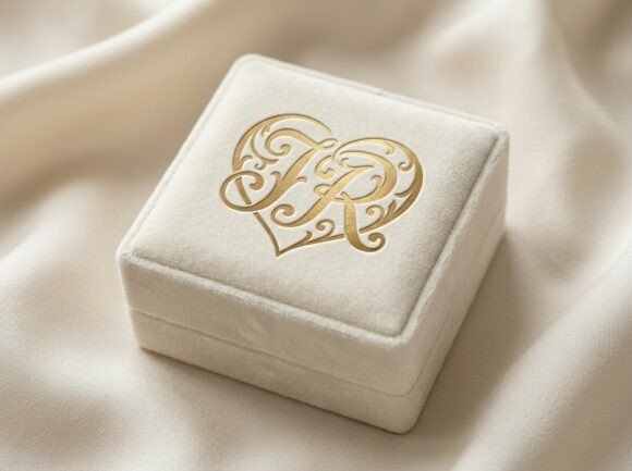 JR Romantic Monogram Logo SVG