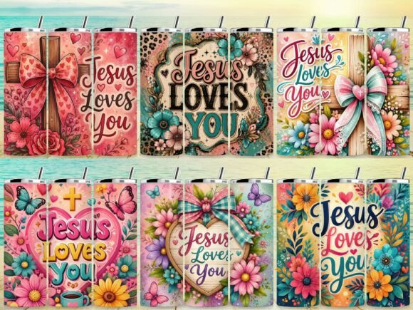 Jesus Loves You Tumbler Wrap Bundle