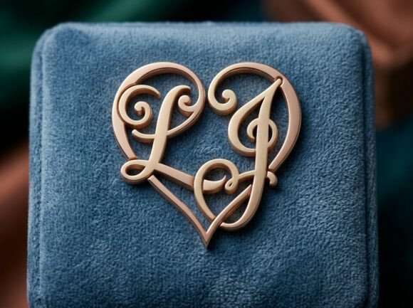 LJ Love Couple Monogram SVG