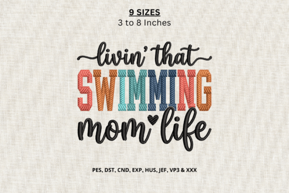 Livin That Swimming Mom Life Machine DST