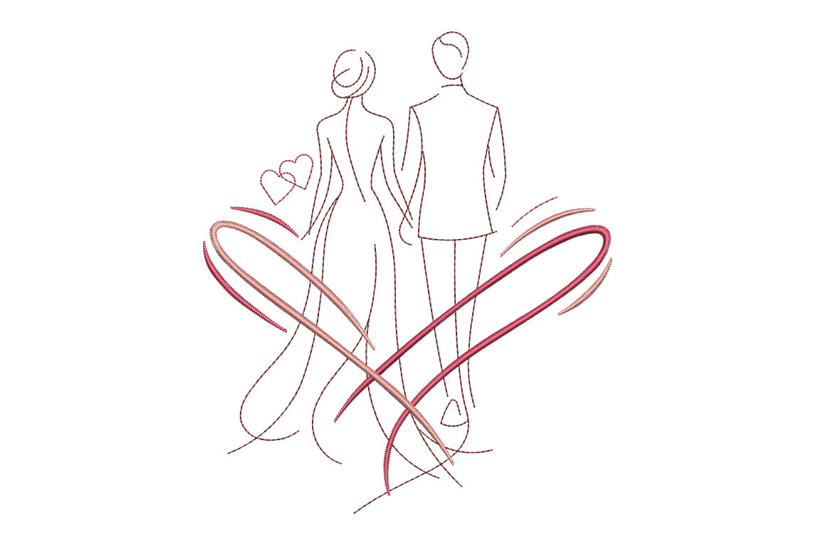 Minimalist Wedding Couple