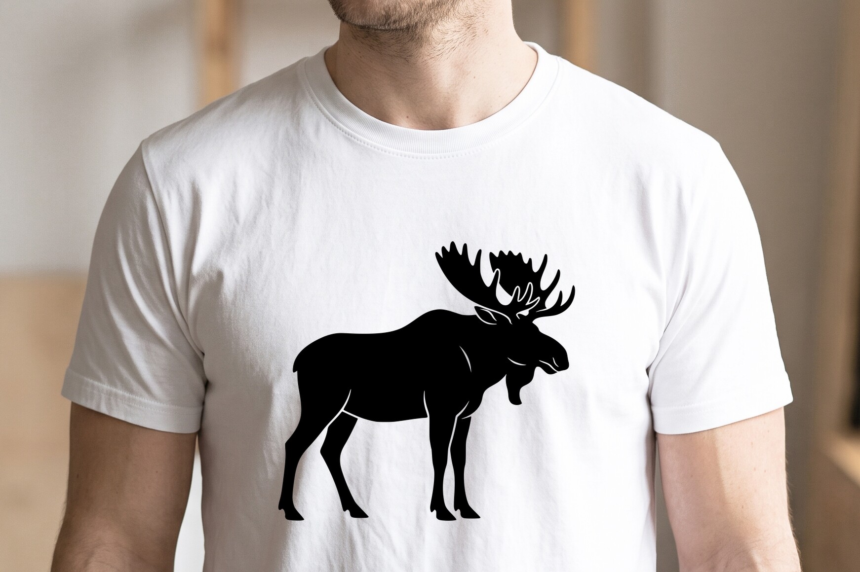 25 Lettering Graphics Calligraphy Moose Silhouette Vector Illustration Graphic by theresumepark ...