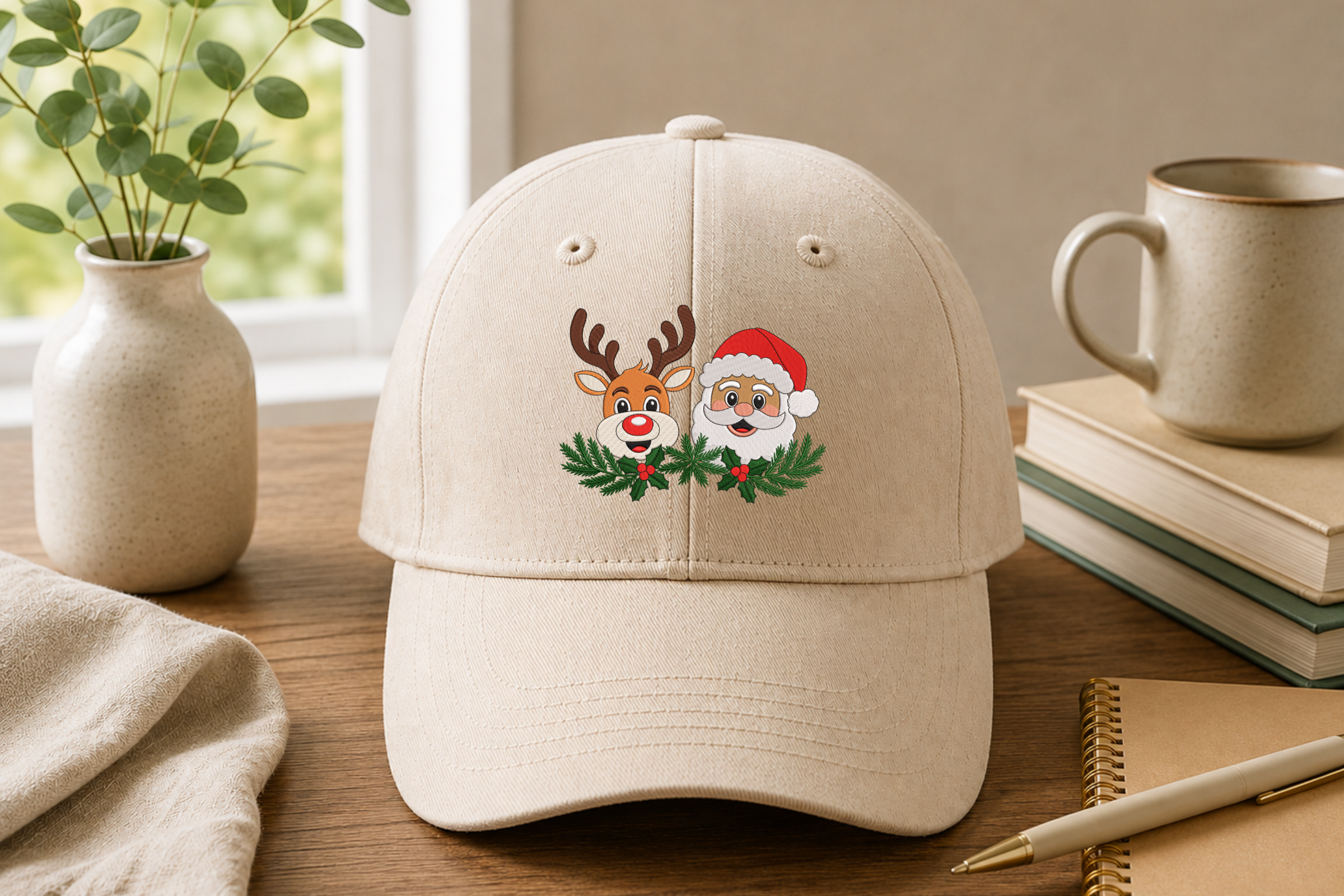 Santa & Reindeer Christmas Embroidery - photo 6