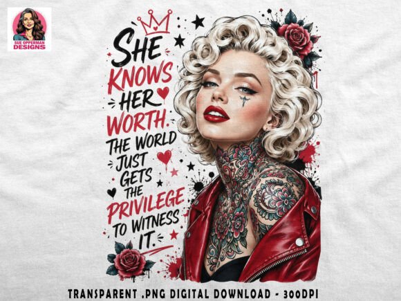 She Knows Her Worth | Tattooed Woman