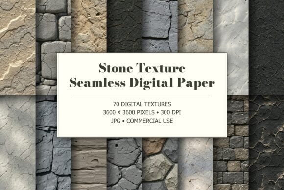 Stone Texture Seamless Digital Paper