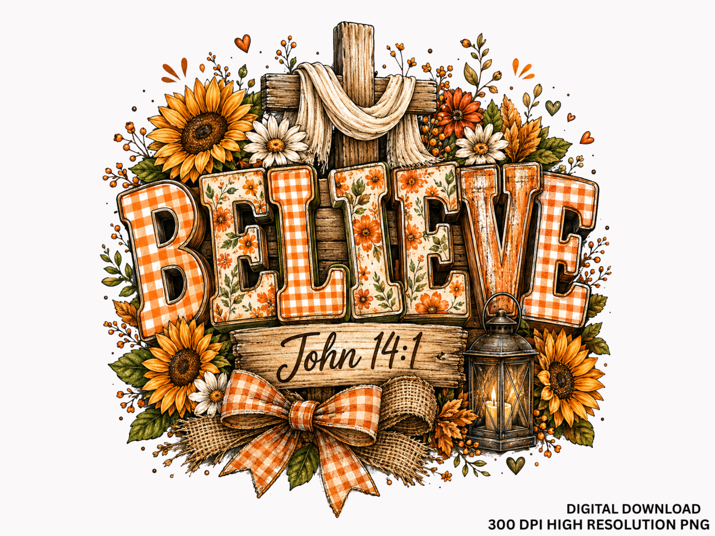 Thankful Fall Pumpkin Harvest Clipart
