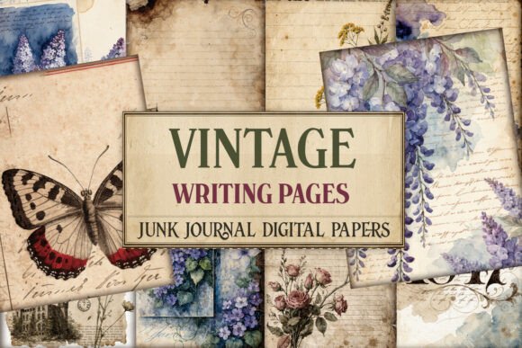 Vintage Writing Pages Junk Journal