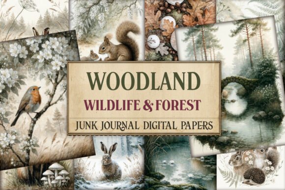 Woodland Wildlife Forest Junk Journal