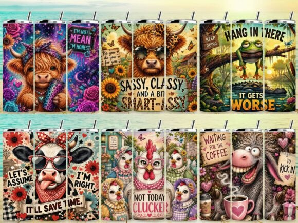 Funny Sarcastic Tumbler Wrap Bundle