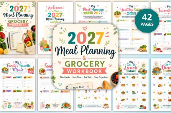 2027 Meal Planning & Grocery Workbook