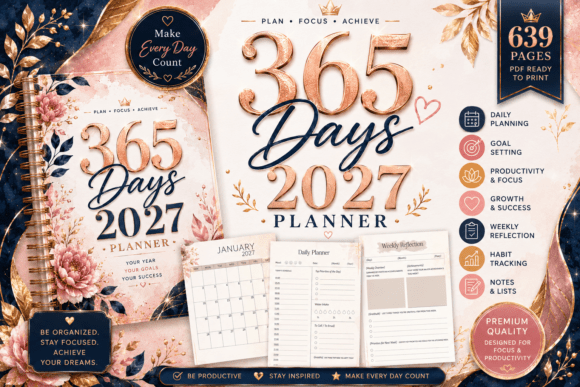 365 Days 2027 Planner