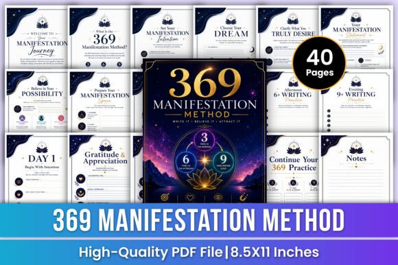 369 Manifestation Method Workbook Kdp